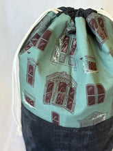 Load image into Gallery viewer, Haunted House - Large Drawstring Project Pouch