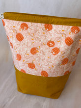 Load image into Gallery viewer, Pumpkins - Large Drawstring Project Pouch