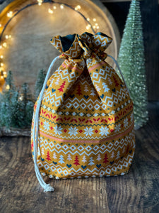 Ruffle Bag - Large - Festive Fairisle