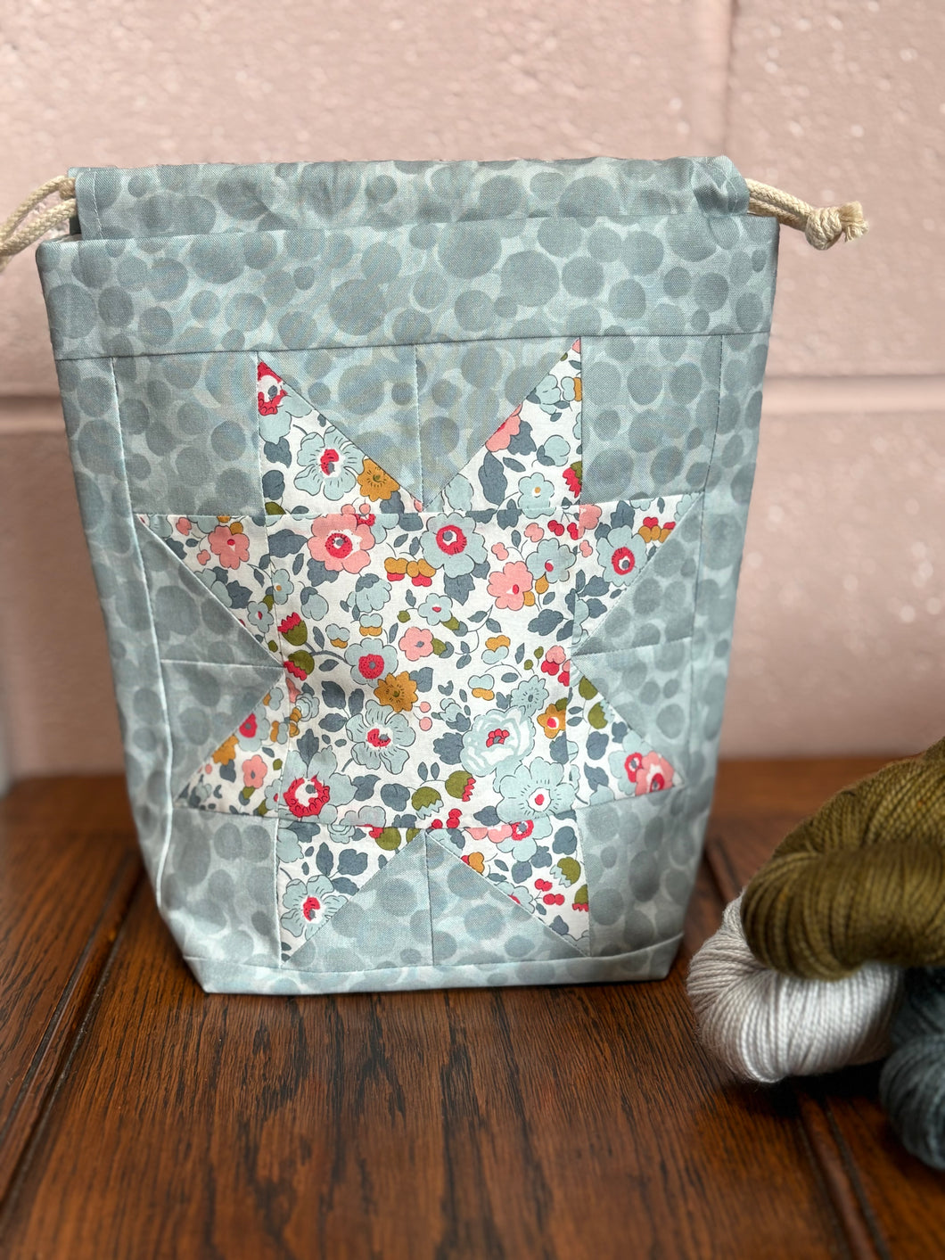 Patchwork Ruffle Bag - Medium - Liberty Betsy Star