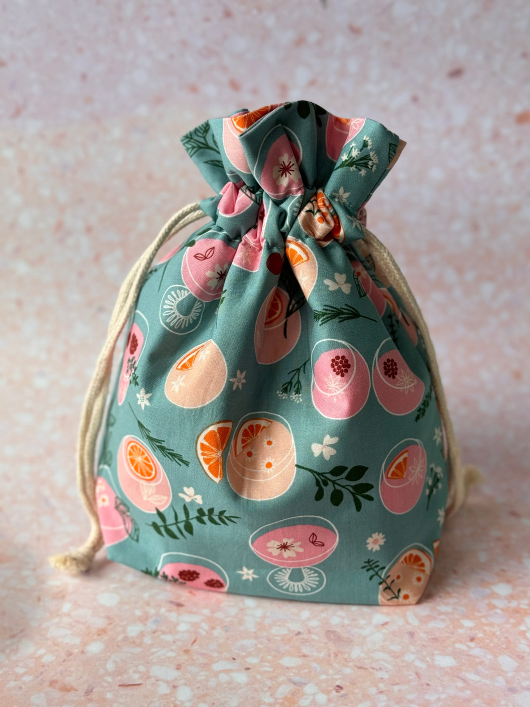 Ruffle Bag - Medium - Cocktails (blue)