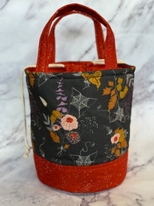 Bucket Bag - Large - Cobwebs (black)