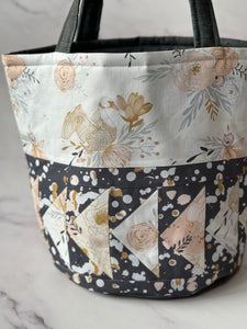 Patchwork Open Bucket Bag - Large - Flying Geese