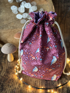 SALE - Ruffle Bag - Large - Sleepy Bird