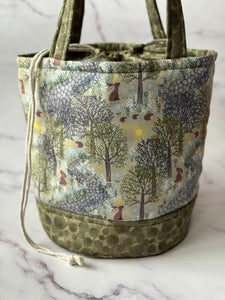 Bucket Bag - Large - Bunnies in the Bluebell Woods