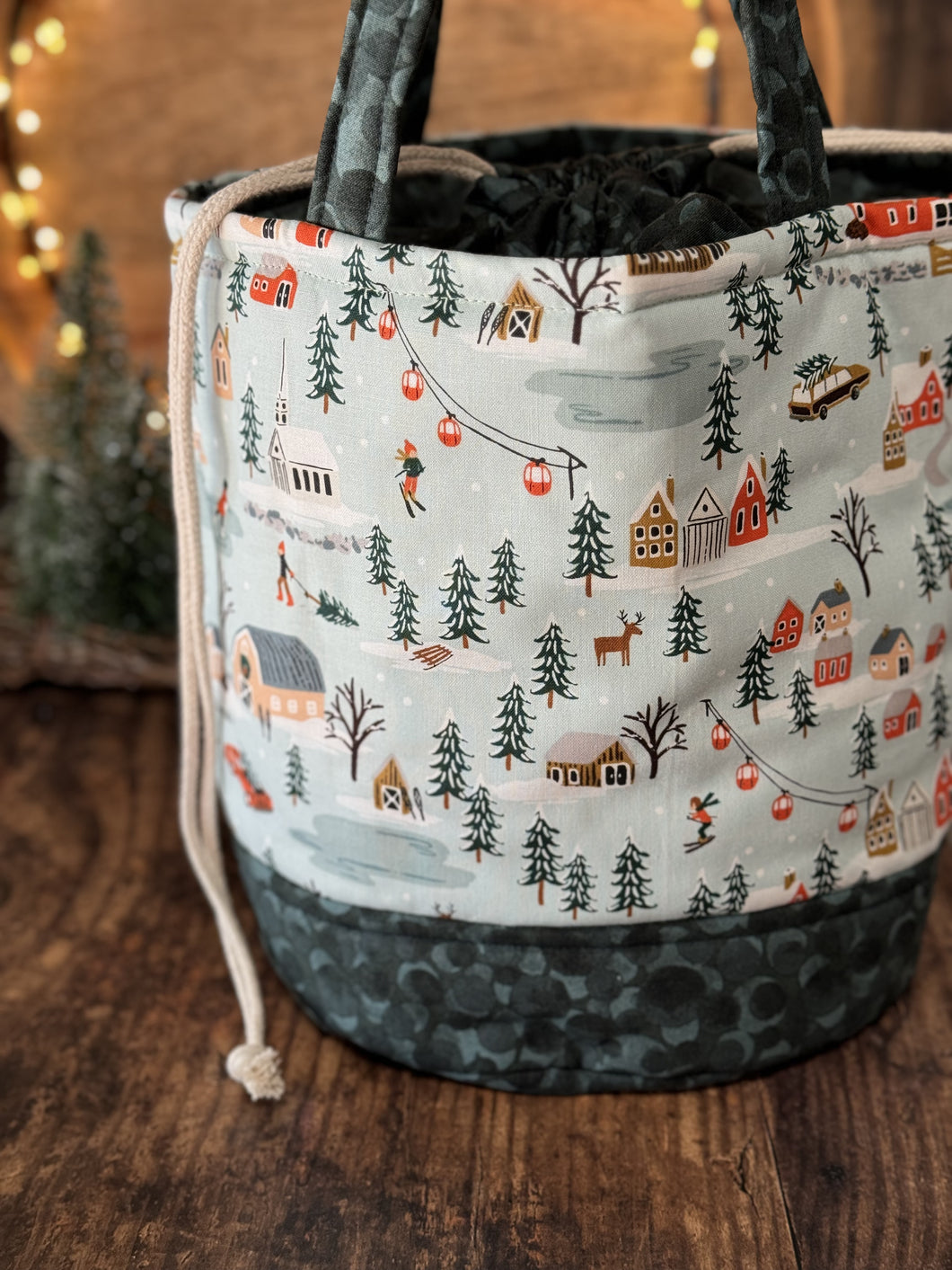 Bucket Bag - Large - Christmas Town