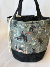Load image into Gallery viewer, Bucket Bag - Large - Witchy Cats
