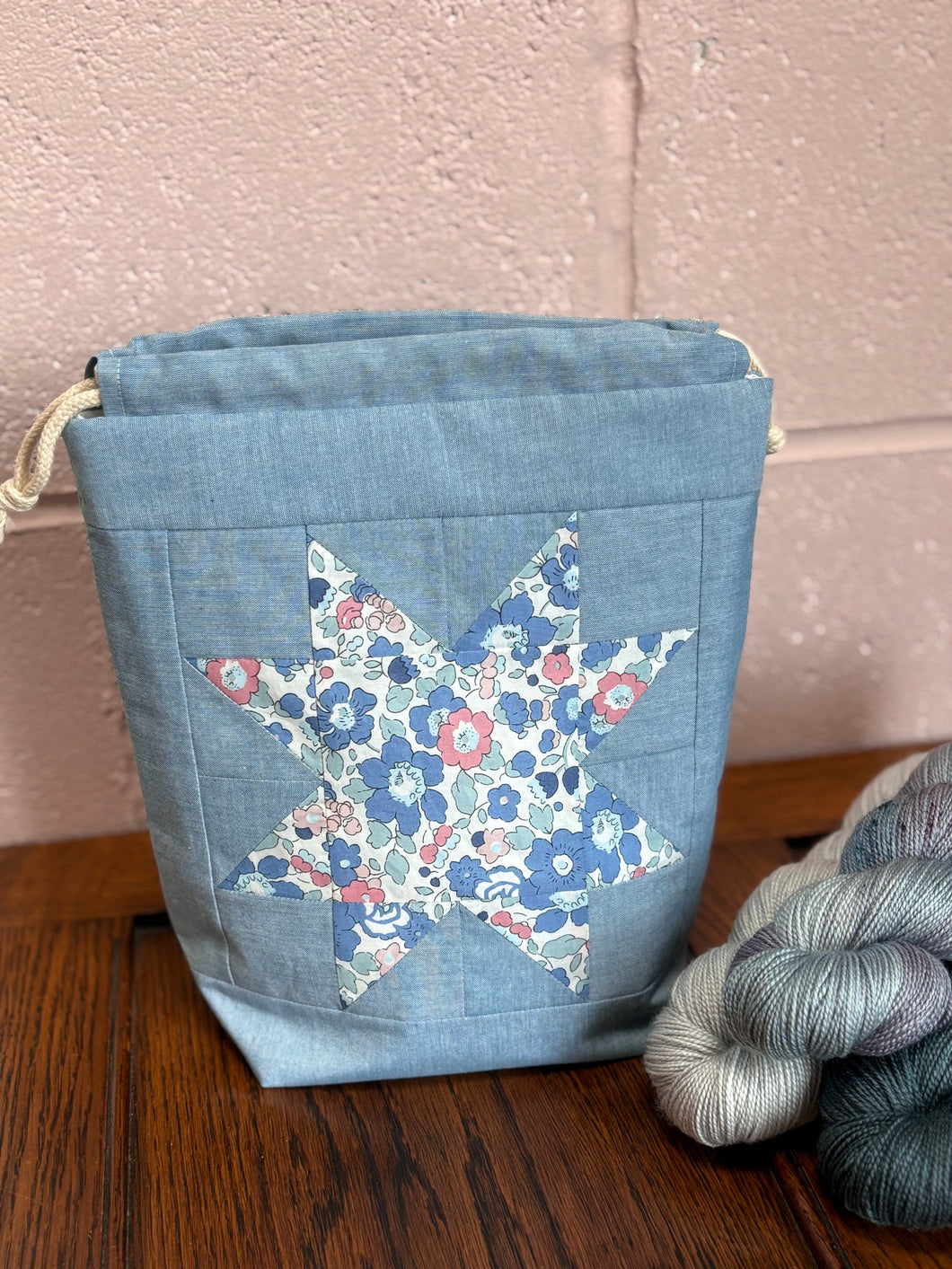 Patchwork Ruffle Bag - Medium - Liberty Betsy Star