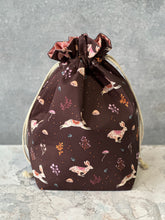 Load image into Gallery viewer, Ruffle Bag - Large - Bunnies &amp; Mushrooms
