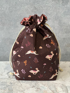 Ruffle Bag - Large - Bunnies & Mushrooms