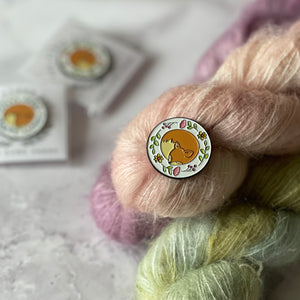 The Fibre Fox Pin Badge - Summer