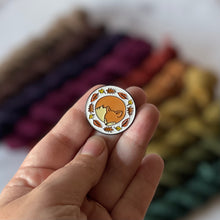 Load image into Gallery viewer, The Fibre Fox Pin Badge - Autumn
