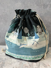 Load image into Gallery viewer, Ruffle Bag - Extra Large - Arctic Creatures
