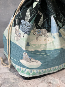 Ruffle Bag - Extra Large - Arctic Creatures